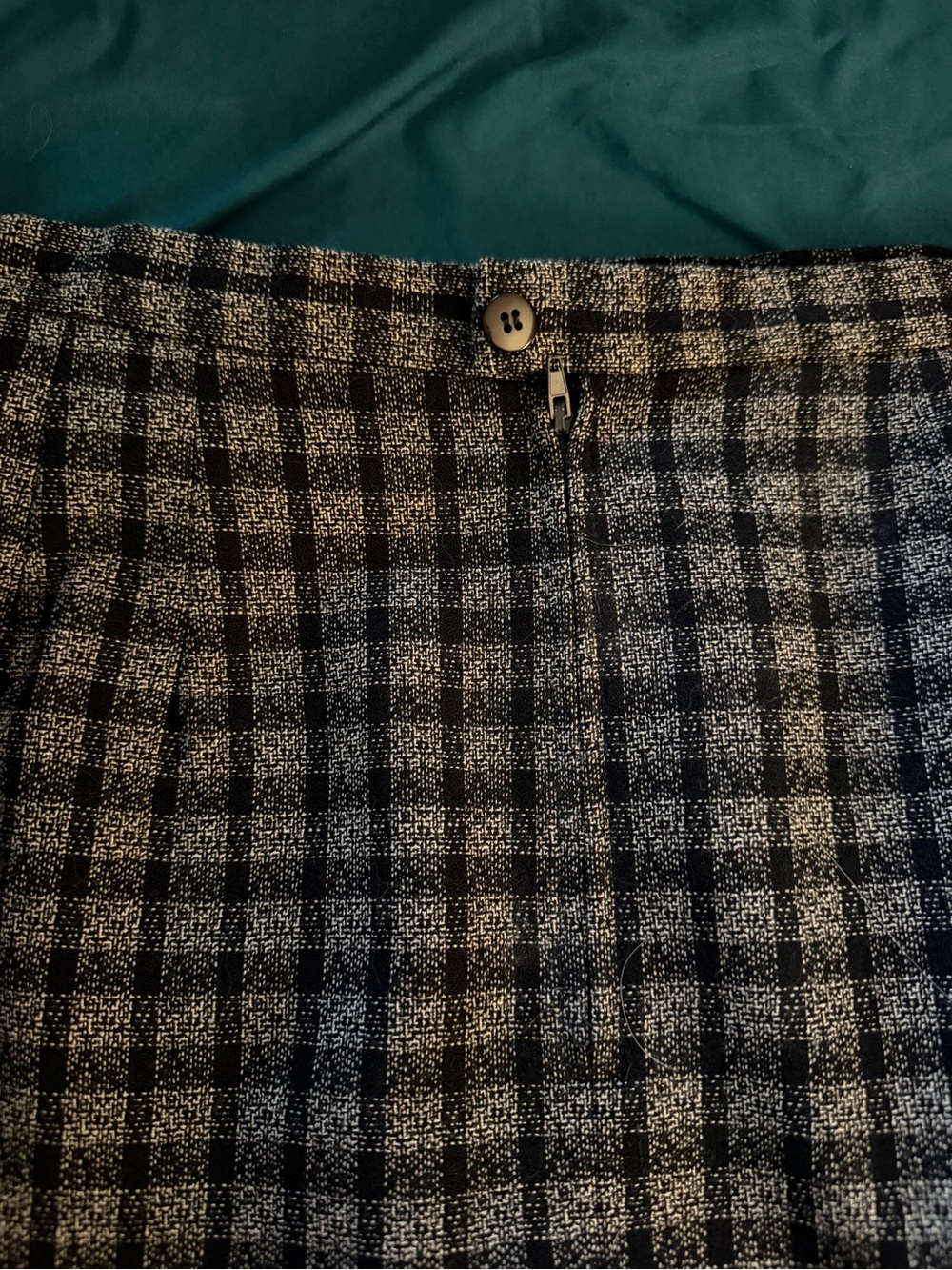 Vintage Christian Dior The Suit Women's Gray Plaid Suit Jacket & Pencil Skirt - Picture 10 of 14